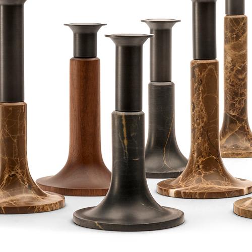 When Objects Work Bronze and Walnut Candleholder - Thumbnail 4