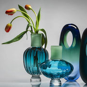 Única Blue Caneleto Vase by Vista Alegre Vases, Bowls, & Objects Vista Alegre 