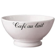 Porcelain 13 oz Footed Coffee Bowls Set of 4 by Pillivuyt Coffee & Tea Pillivuyt Cafe au lait 