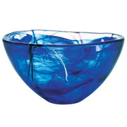 Contrast 9" Blue Bowl by Anna Ehrner for Kosta Boda Vases, Bowls, & Objects Kosta Boda 