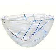 Contrast 9" White Bowl by Anna Ehrner for Kosta Boda Vases, Bowls, & Objects Kosta Boda 