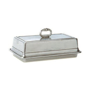 Butter Dish by Match Pewter Dinnerware Match 1995 Pewter 