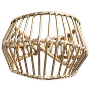 Cage 3" Brass Napkin Rings, Set of 4 by Kim Seybert Napkin Rings Kim Seybert Gold 