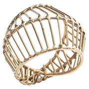 Cage 3" Brass Napkin Rings, Set of 4 by Kim Seybert Napkin Rings Kim Seybert 