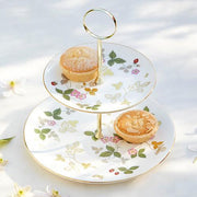 Wild Strawberry Two-Tier Cake Stand by Wedgwood Dinnerware Wedgwood 