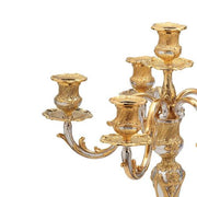 Regence Sterling Silver Gold Accented 16.5" 6 Light Candelabra by Ercuis Candleholder Ercuis 