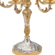 Regence Silverplated Gold Accented 16.5" 6 Light Candelabra by Ercuis Candleholder Ercuis 