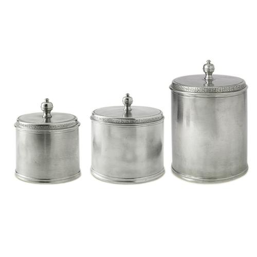 MATCH Pewter Convivio Coffee Canister White With Scoop