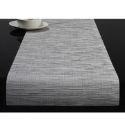 Chilewich: Bamboo Woven Vinyl Table Runners 14" x 72" Table Runners Chilewich Runner 14" x 72" Chalk 
