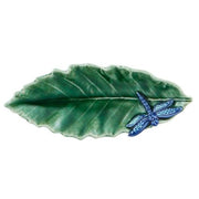Countryside Leaves Chestnut Leaf with Dragonfly by Bordallo Pinheiro Dinnerware Bordallo Pinheiro 