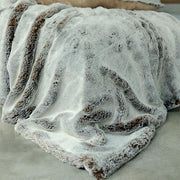 Faux Fur Blankets by Evelyne Prelonge Paris Blanket Evelyne Prelonge Chestnut 79" x 79" 