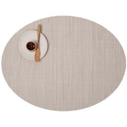 Chilewich: Bamboo Woven Vinyl Placemats, Set of 4 Placemat Chilewich Oval 14" x 19.25" Chino 