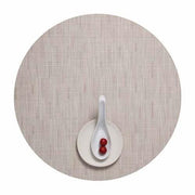 Chilewich: Bamboo Woven Vinyl Placemats, Set of 4 Placemat Chilewich Round 15" Dia. Chino 