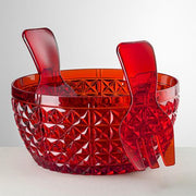 Churchill Acrylic Salad Bowl, 10" by Mario Luca Giusti Glassware Marioluca Giusti Red 