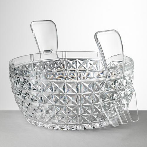 Churchill Acrylic Salad Bowl with Servers, 10"