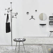 Trumpet Coat Stand, Polished Aluminum by Space Copenhagen for Mater Furniture Mater 