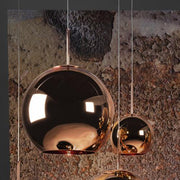 Copper Round Pendant Light, 45cm Copper by Tom Dixon Lighting Tom Dixon 