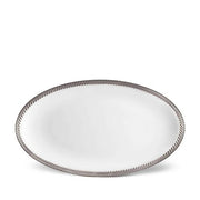 Corde Oval Platter, Large by L'Objet Dinnerware L'Objet Platinum 