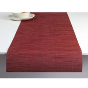 Chilewich: Bamboo Woven Vinyl Table Runners 14" x 72" Table Runners Chilewich Runner 14" x 72" Cranberry 