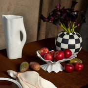 Damier Small Porcelain Vase, 7.5" by L'Objet Vase L'Objet 
