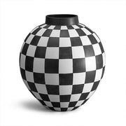 Damier XL Porcelain Vase, 16.25" by L'Objet Vase L'Objet 