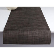 Chilewich: Woven Vinyl Mini Basketweave Table Runners Table Runners Chilewich Dark Walnut MBW 