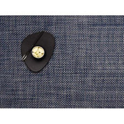 Chilewich: Basketweave Woven Vinyl Placemats Sets of 4 & Runners Placemat Chilewich Rectangle 14" x 19" Denim BW 