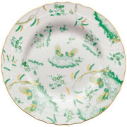 Oro Di Doccia Flat Dinner Plate, 10.25", Green by Richard Ginori Plate Richard Ginori 
