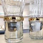Dorian Flared Neck Vase with Gold by Vista Alegre Vases, Bowls, & Objects Vista Alegre 