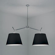 Tolomeo Double Shade Suspension Lamp by Michele de Lucchi for Artemide Lighting Artemide 17" Black 