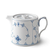 Blue Fluted Plain 25 oz. Teapot by Royal Copenhagen Dinnerware Royal Copenhagen 