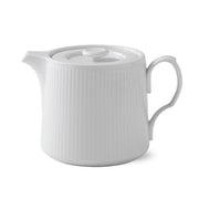 White Fluted Teapot, 25 oz. by Royal Copenhagen Dinnerware Royal Copenhagen 
