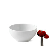 White Fluted Serving Bowl by Royal Copenhagen Dinnerware Royal Copenhagen 5.25" 