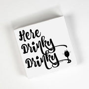 Here Drinky Drinky Cocktail Napkins by Twisted Wares Cocktail Napkins Twisted Wares 