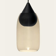 Liuku Pendant Lamp, Drop, Black, 5.5" by Maija Puoskari for Mater Lighting Mater 