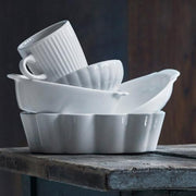 Porcelain Round Eared Dishes Set of 4 by Pillivuyt Baking Dish Pillivuyt 