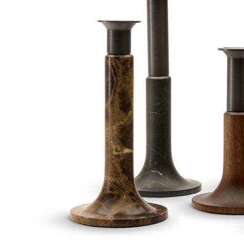 When Objects Work Bronze and Walnut Candleholder - Thumbnail 3