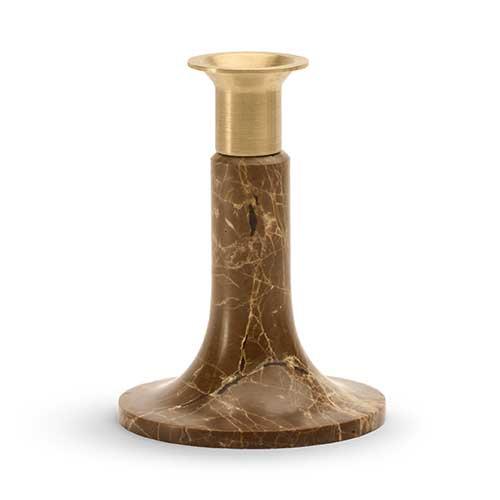 When Objects Work Bronze and Walnut Candleholder