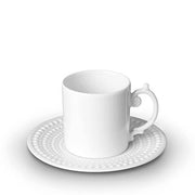 Perlee White Espresso Cup & Saucer by L'Objet Dinnerware L'Objet 