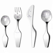 Twist Family Stainless Steel Cutlery 4 Piece Set by Alfredo Häberli for Georg Jensen Flatware Georg Jensen 