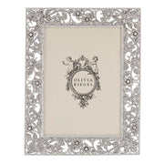 Flora Silver Photo Frame by Olivia Riegel Picture Frames Olivia Riegel 5" x 7" 