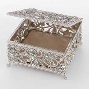 Flora Silver Pewter Box by Olivia Riegel Jewelry Holders Olivia Riegel 