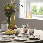 Flora High Handle Cup & Saucer, Iris, 9 oz. by Royal Copenhagen Coffee & Tea Cups Royal Copenhagen 