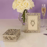 Flora Silver Pewter Box by Olivia Riegel Jewelry Holders Olivia Riegel 