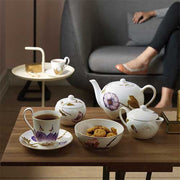 Flora Tea Pot, Morning Glory, 1.35 qt. by Royal Copenhagen Coffee Servers & Tea Pots Royal Copenhagen 