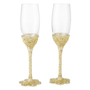 Florence Gold Toasting Flute 2 Piece Set by Olivia Riegel Stemware Olivia Riegel 