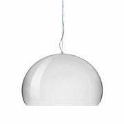 FL/Y Metal Suspension Lamp by Ferruccio Laviani for Kartell Lighting Kartell Chrome 
