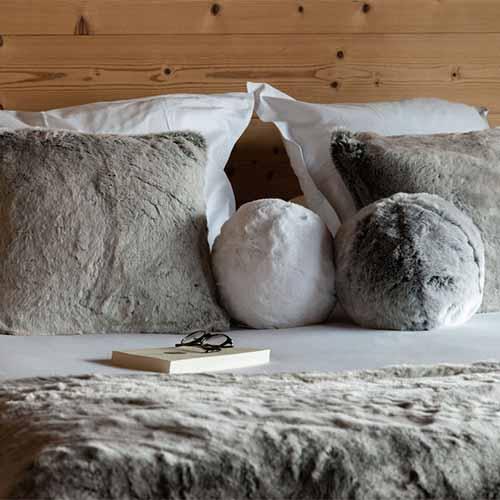 Faux Fur Blankets or Bedspreads by Evelyne Prelonge Paris