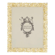 Everleigh Gold Floral Photo Frame by Olivia Riegel Picture Frames Olivia Riegel 8" x 10" 