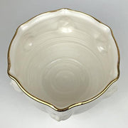 Viso Faces Gold Large Bowl, 9" x 6" by Michael Wainwright Bowls Michael Wainwright 